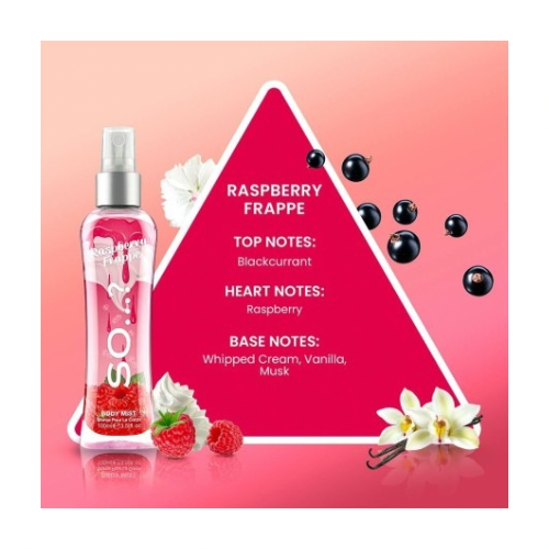 🍓 So…? – Brume Parfumée Corps Raspberry Frappe (sorbet framboise )– 100 ml