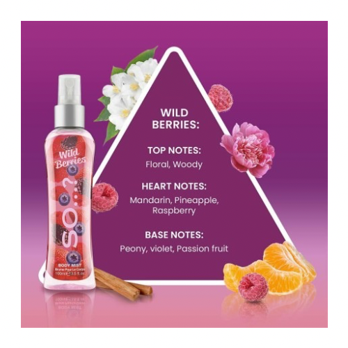 🍓 So…? – Brume Parfumée Corps Wild Berries – 100 ml