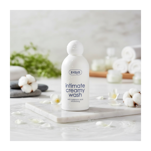 🌸 Ziaja – Crème Lavante Intime à l’Acide Hyaluronique – 100 ml