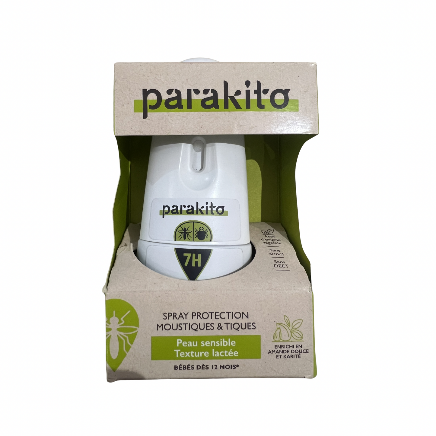 🦟 Spray Protection Anti-Moustiques & Anti-Tiques pour corps et visage – Parkito – 75 ml