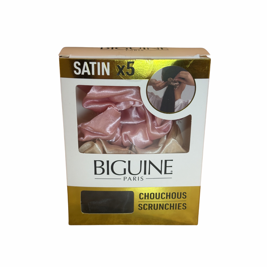 🎀 Set de 5 Chouchous Satin Colorés – BUIGUINE Paris