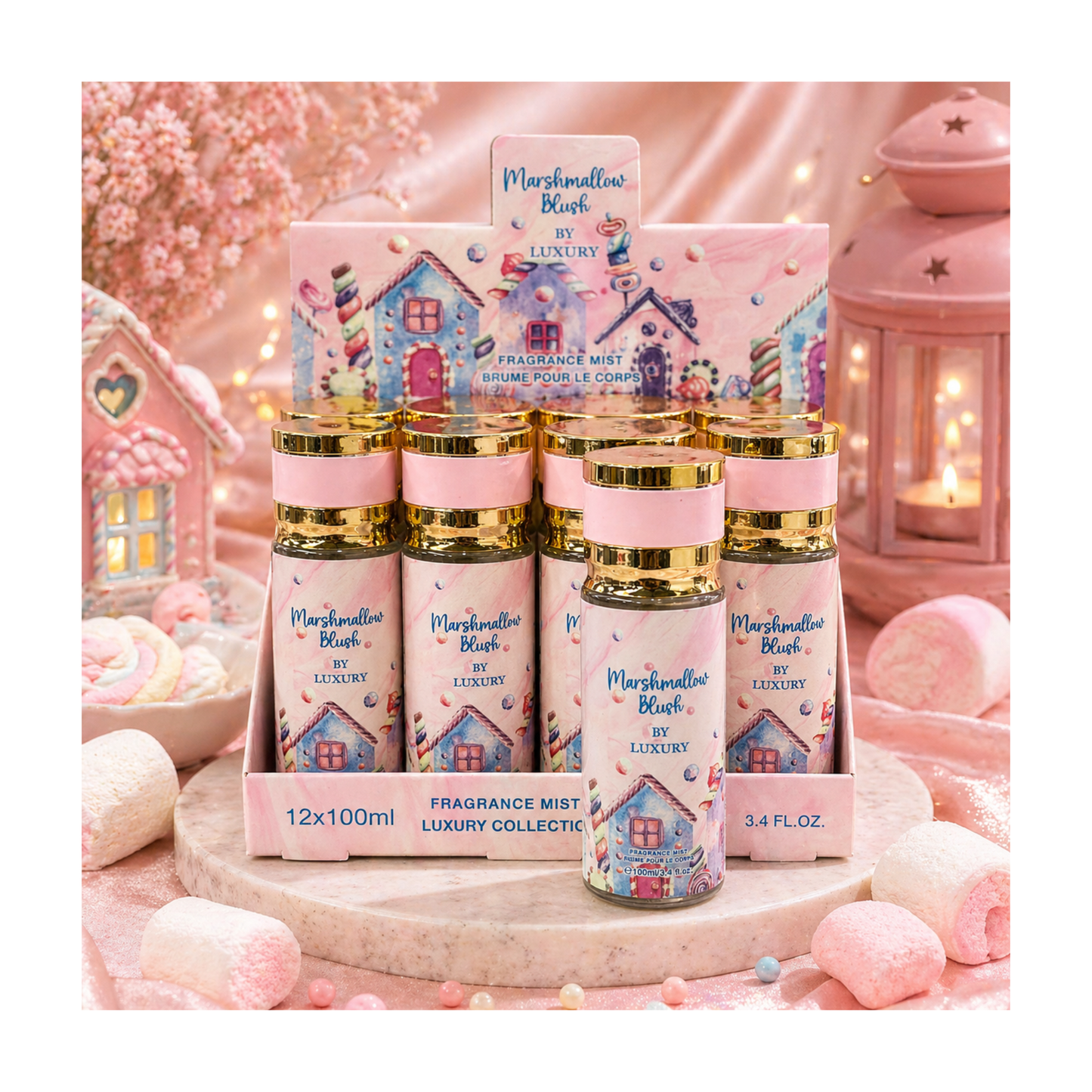 🍬✨ Brume Parfumée Marshmallow Blush – By Luxury ✨🍬 100ml