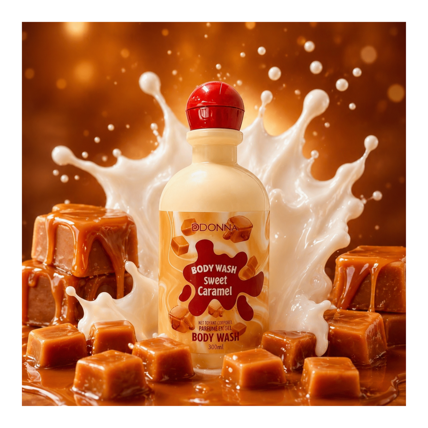 🍮✨ Gel Douche Sweet Caramel – D’donna ✨280ml