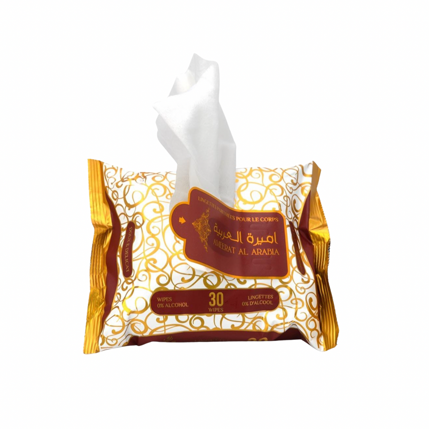 Lingettes Parfumées pour le Corps – Ameerat Al Arabia – 30 unités - sans alcool