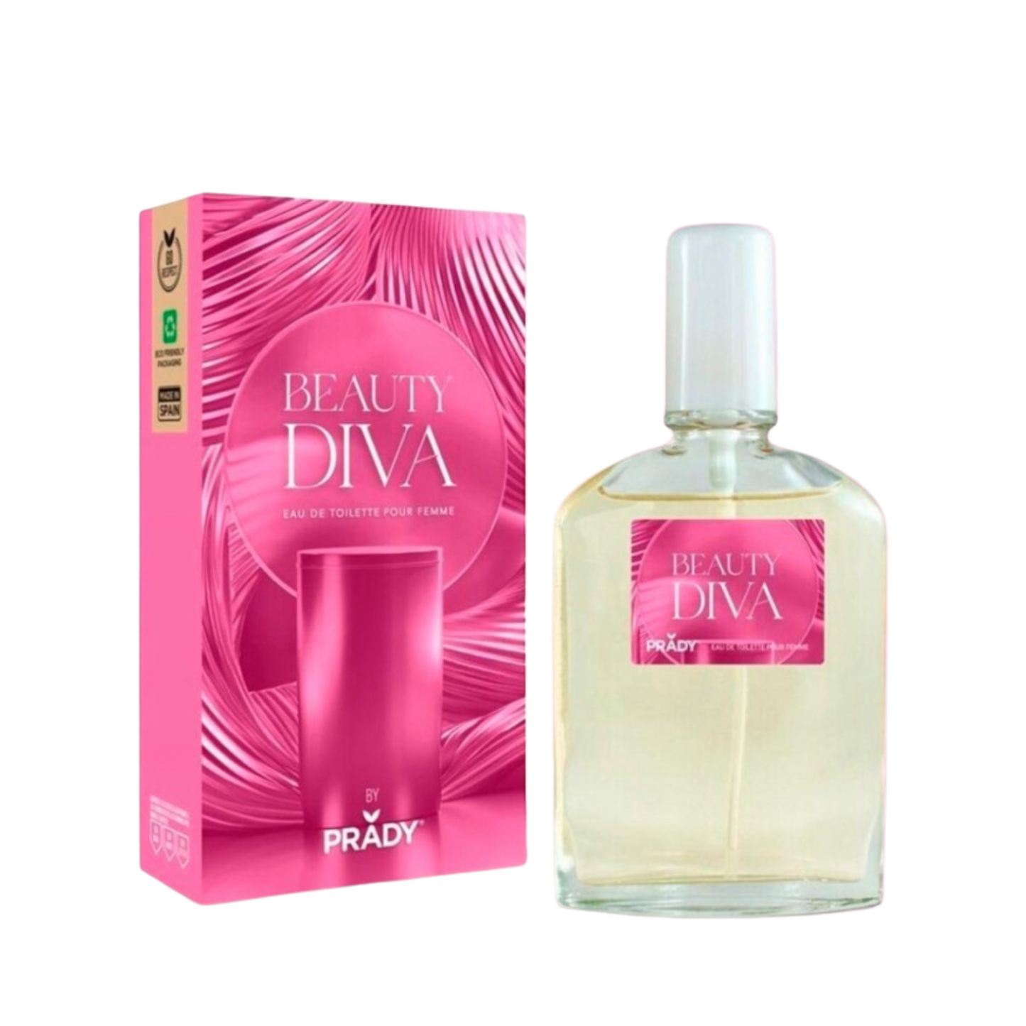 Eau de Toilette Femme – Beauty Diva – 90 ml Prady
