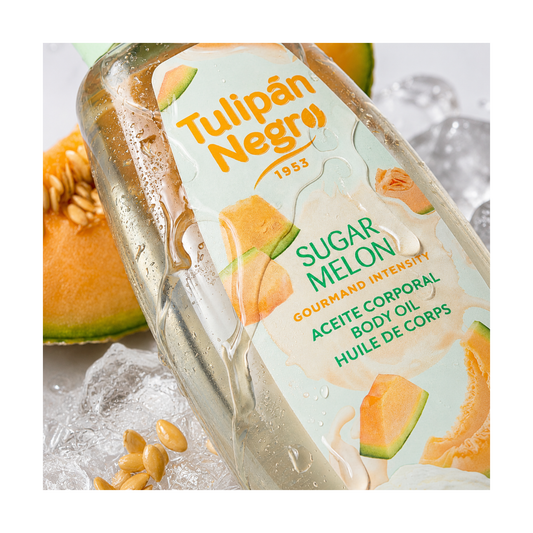 - 🍈 Huile Corporelle Melon Sucré – Tulipán Negro 200 ml🍈