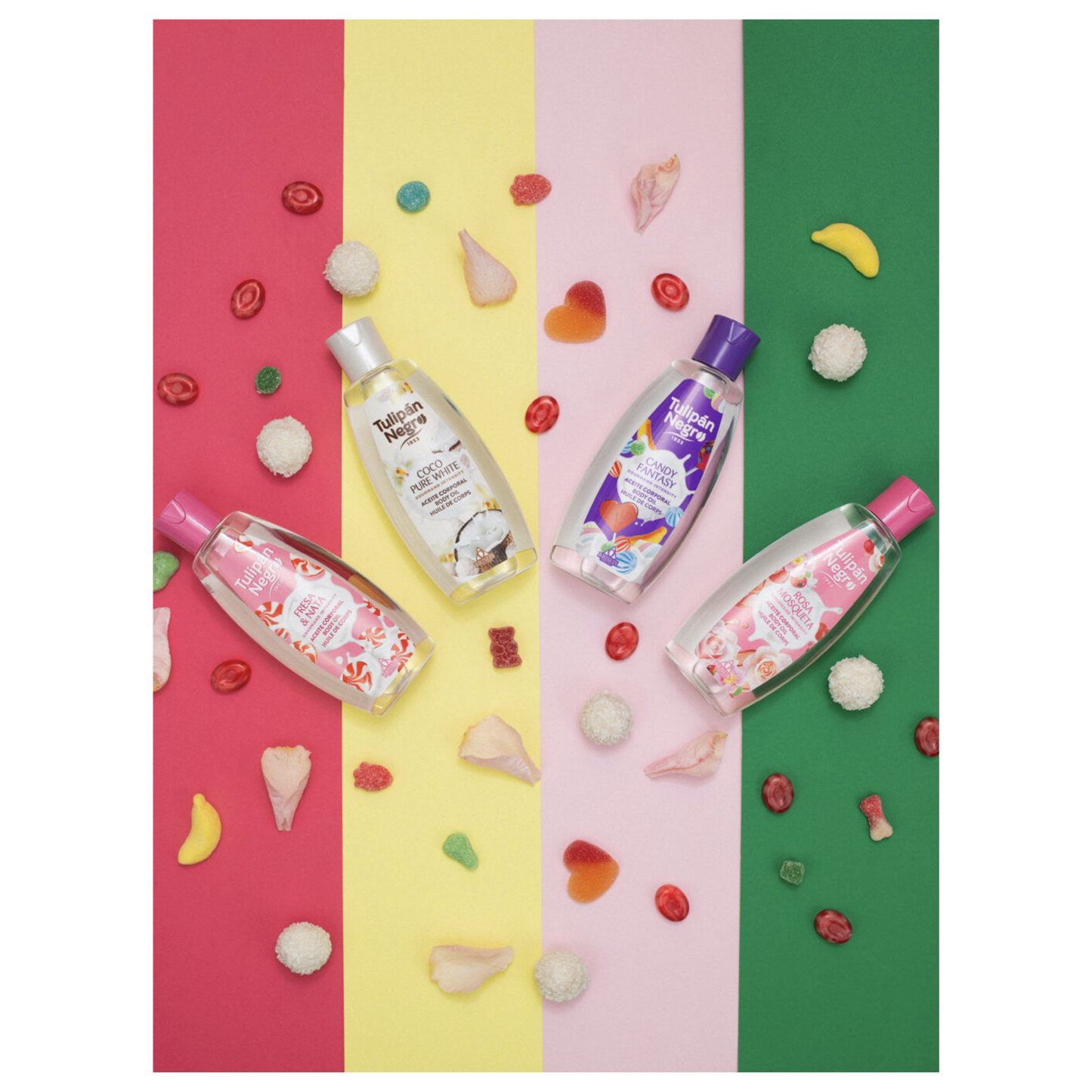 🍓🍦 Huile Corporelle Fraise Chantilly – Tulipán Negro 200ml