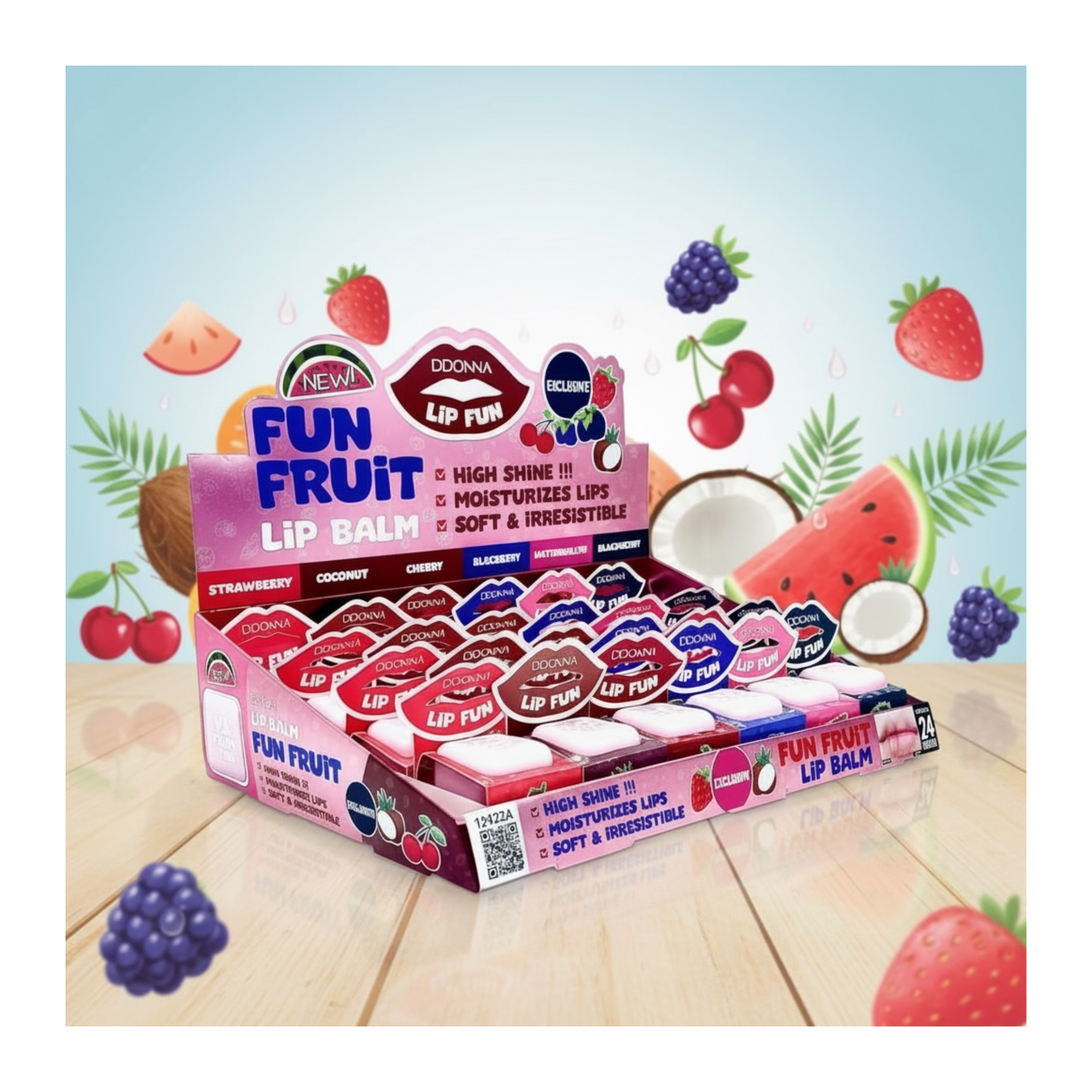💋🍓 Fun Fruit Lip Balm – D’Donna