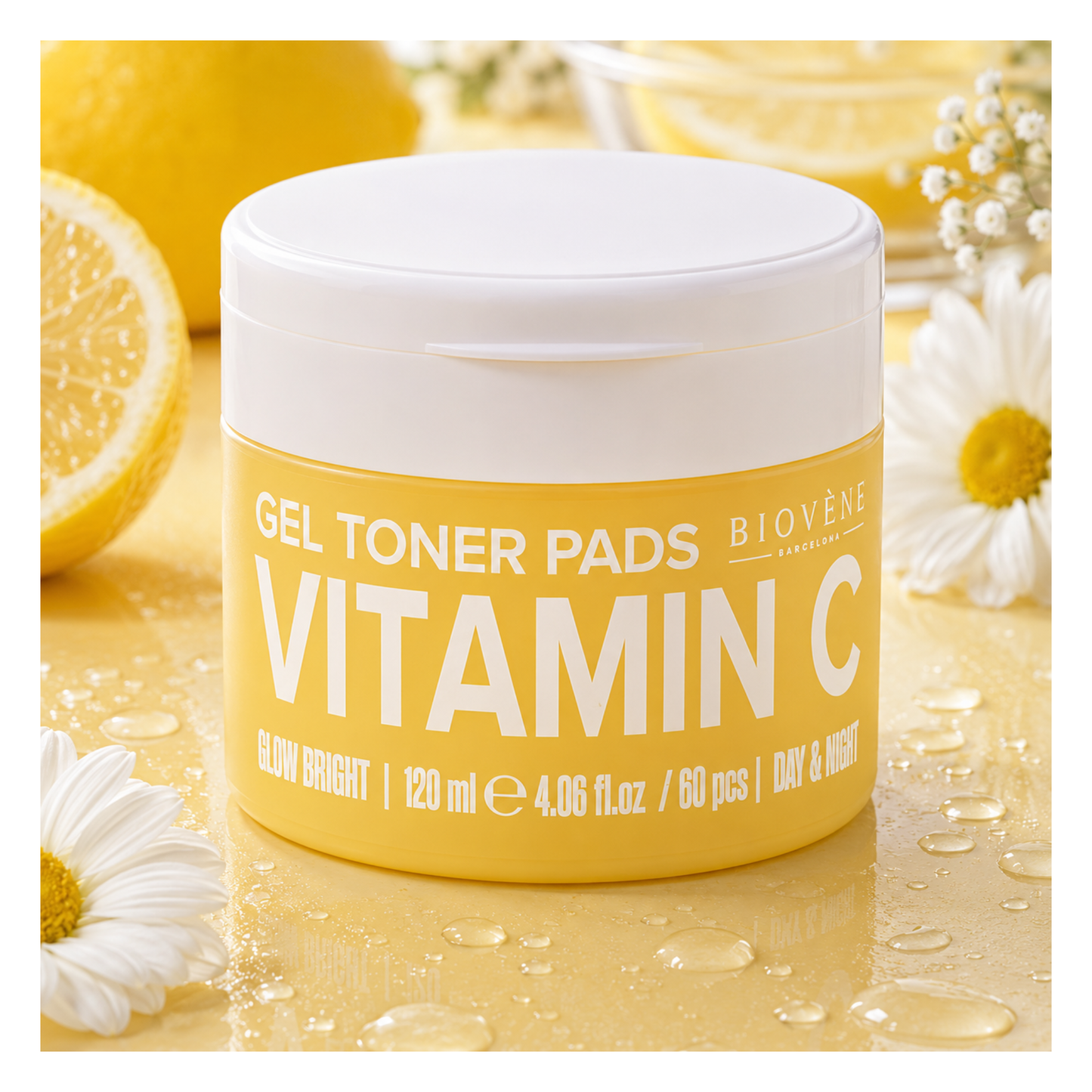 🍊✨ Gel Toner Pads Vitamine C 60 Disques – Biovène Barcelona
