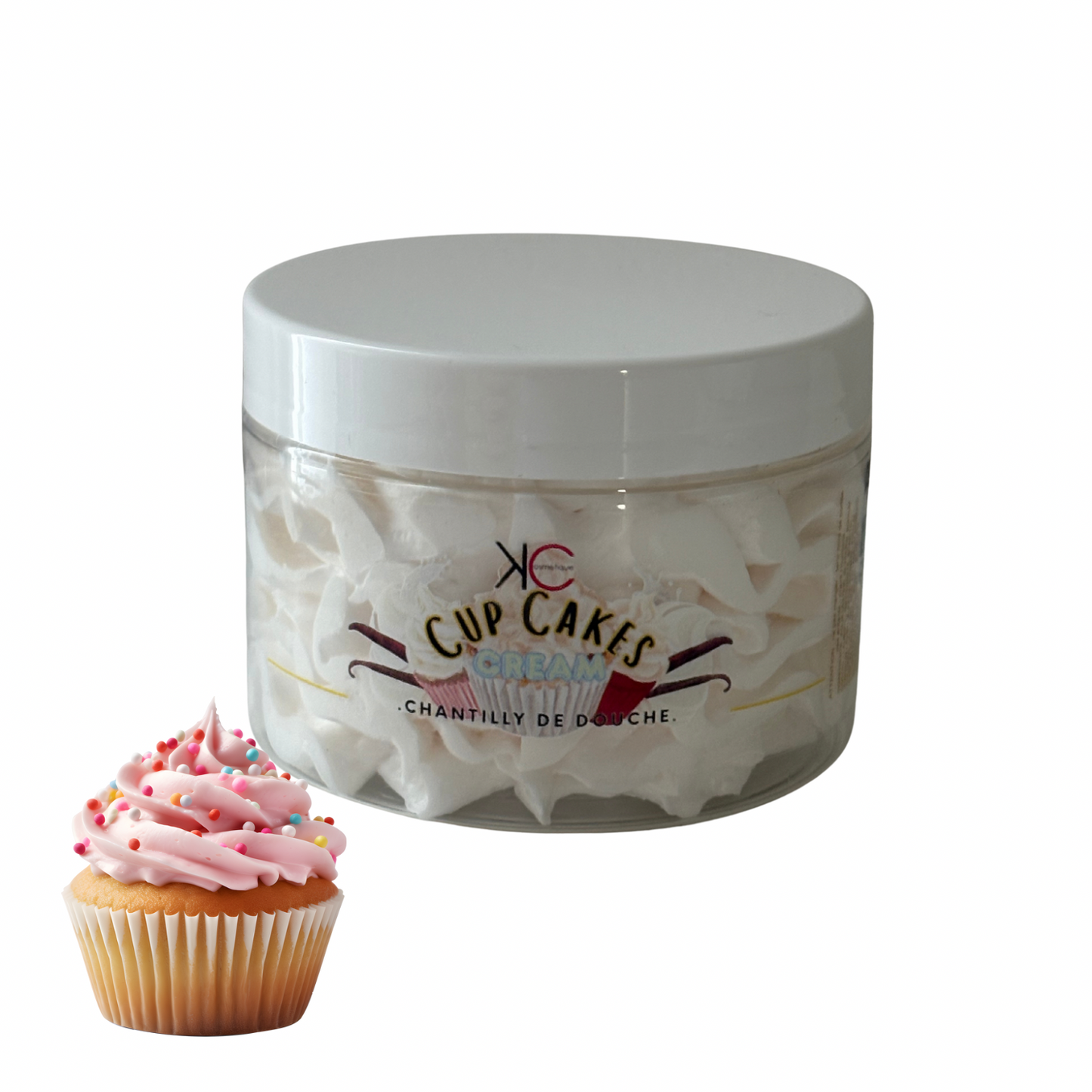 🧁 Chantilly de Douche Gourmande – Cupcakes Cream 100g (Fabrication Française)