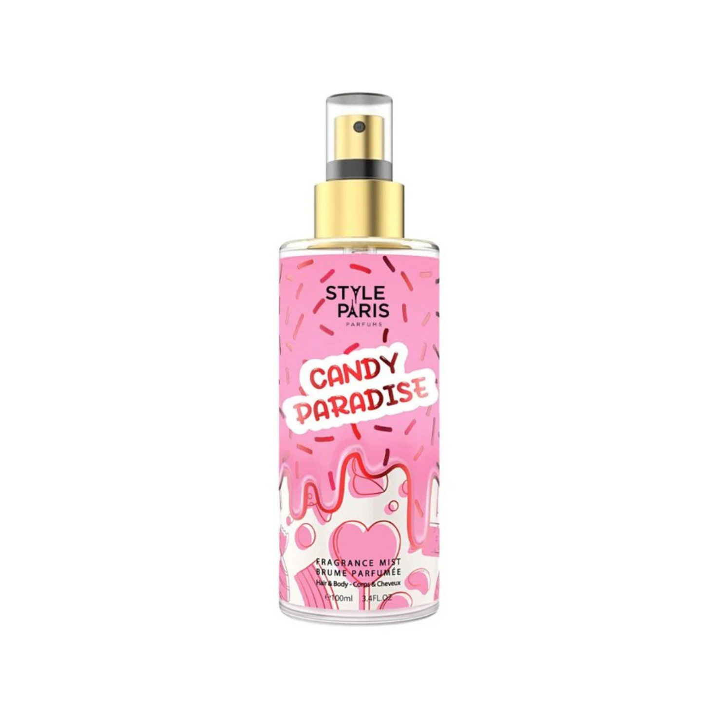 🍠Brume Parfumée – Candy Paradise (Fraise & Pêche) 100ml