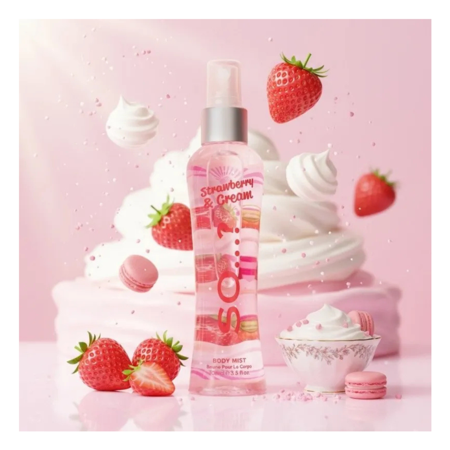 🍓 Brume Corporelle Strawberry & Cream – So…? (100 ml)