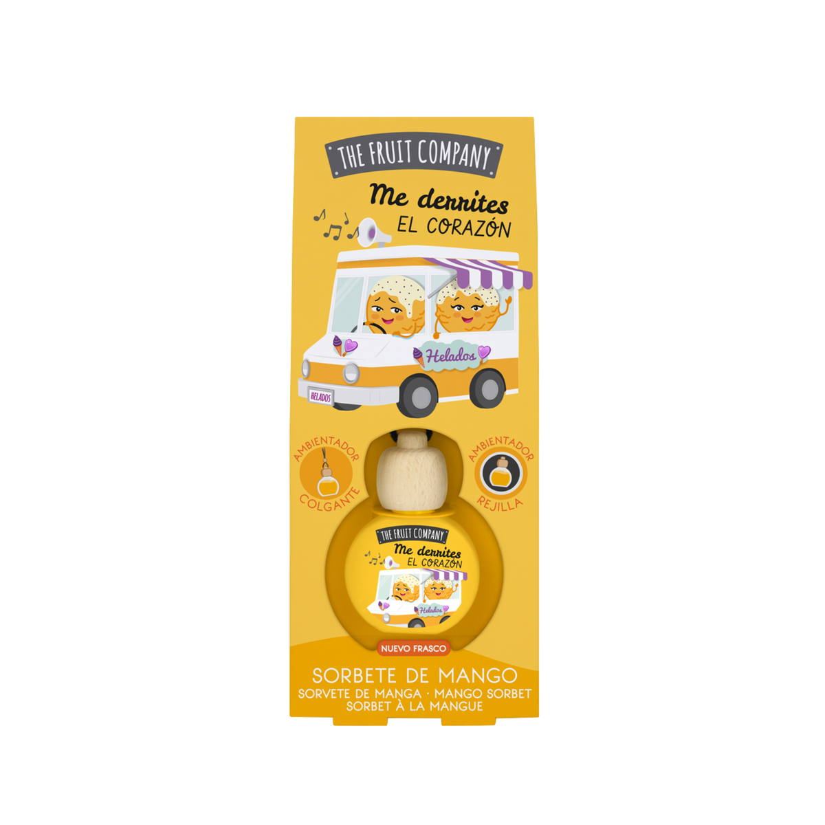 🥠Désodorisant Voiture Mango – The Fruit Company 🚗