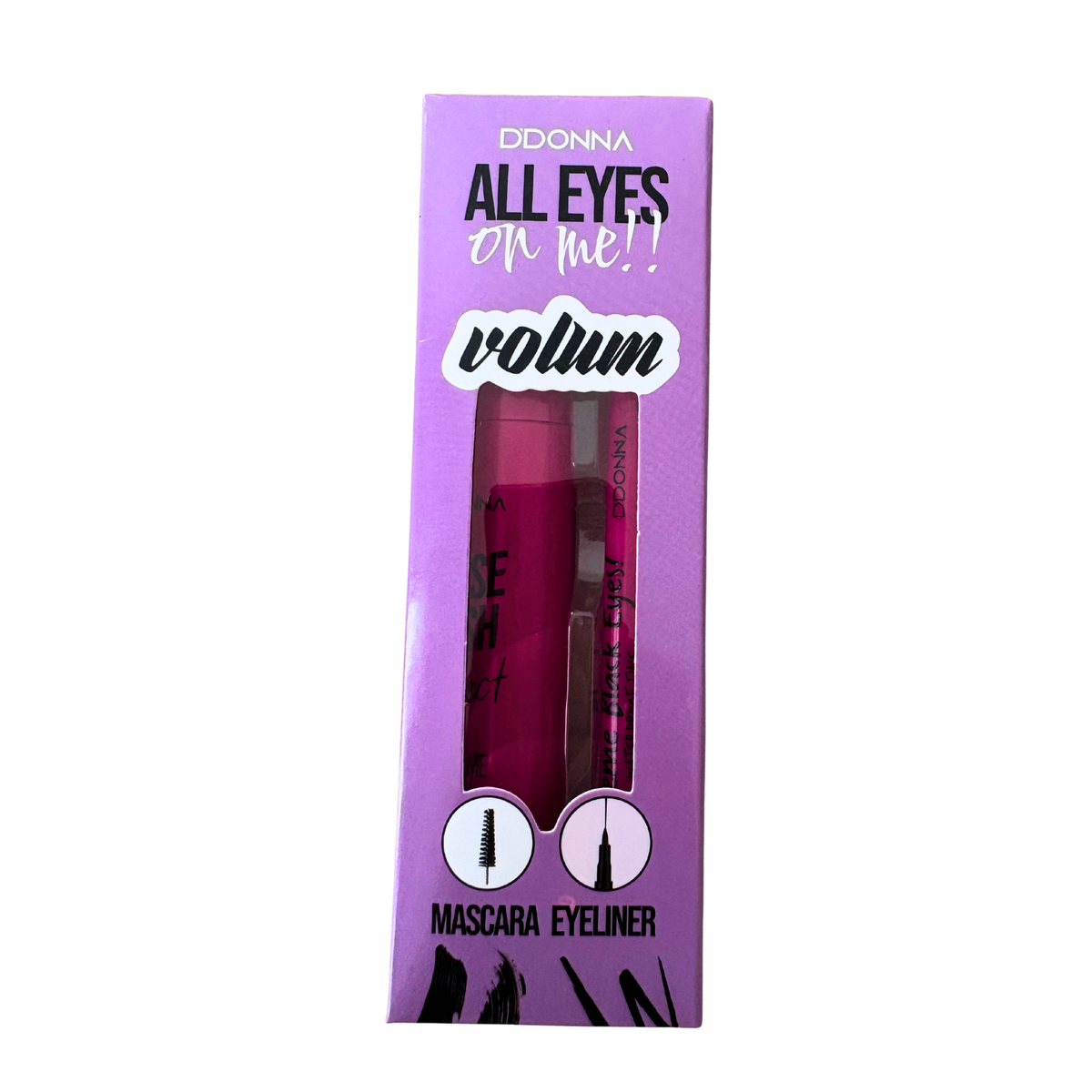 👁️ 💖Duo Mascara & Eyeliner Noir Waterproof – All Eyes On Me💓 ( 3 mascaras actions différentes)