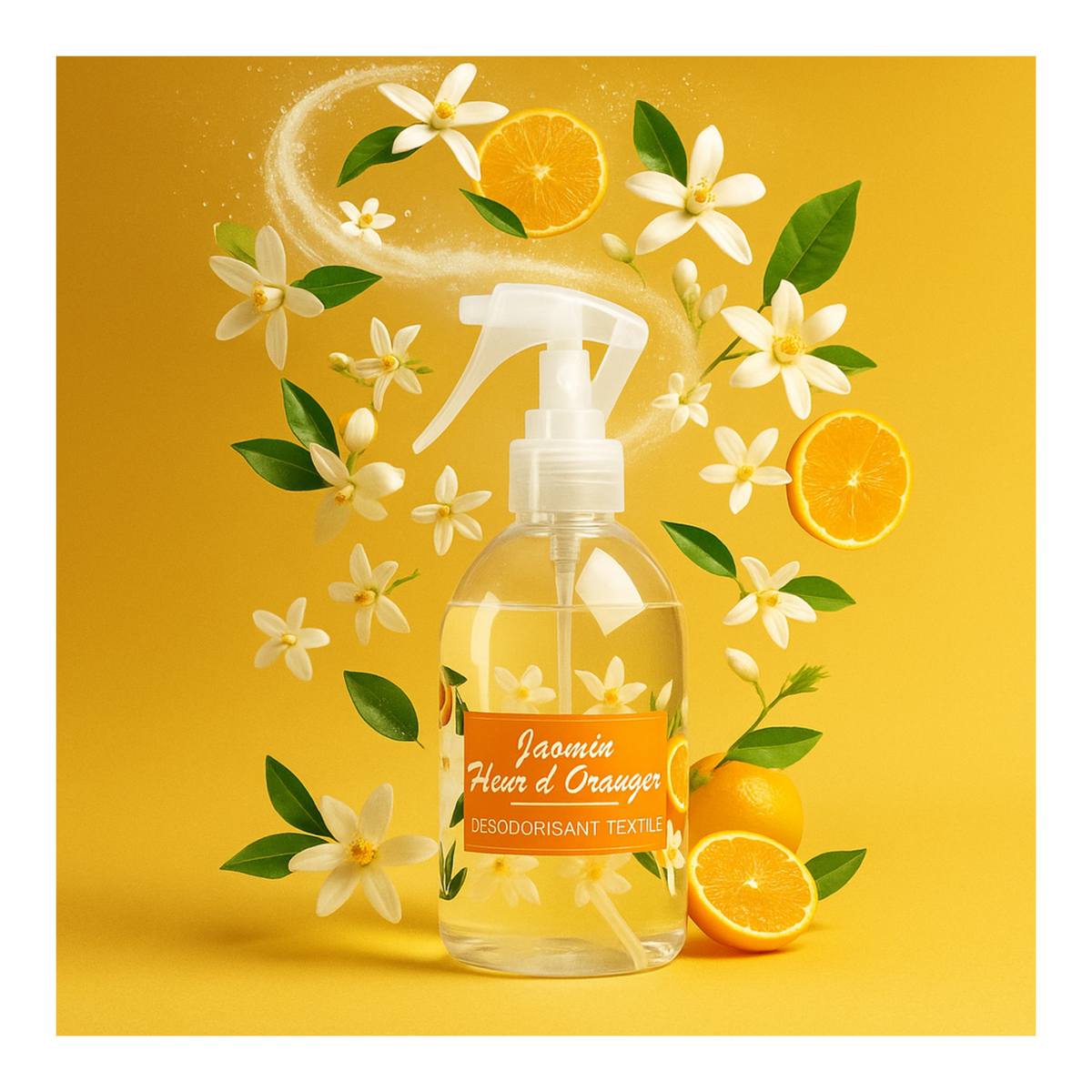Désodorisant Textile – Jasmin 🌸 & Fleur d’Oranger 🍊 – La Barfumerie - 250 ml