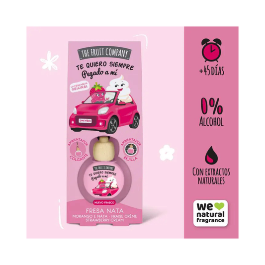 Désodorisant pour voiture senteur fraise chantilly - The Fruit Company