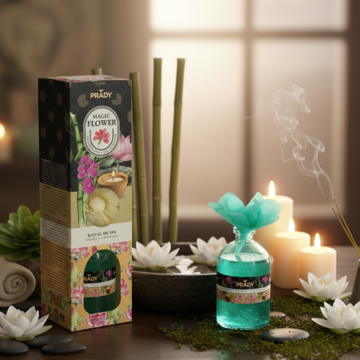 🌸 Fleur Magic Diffuseur de Parfum Ritual de Spa – Prady – 100 ml