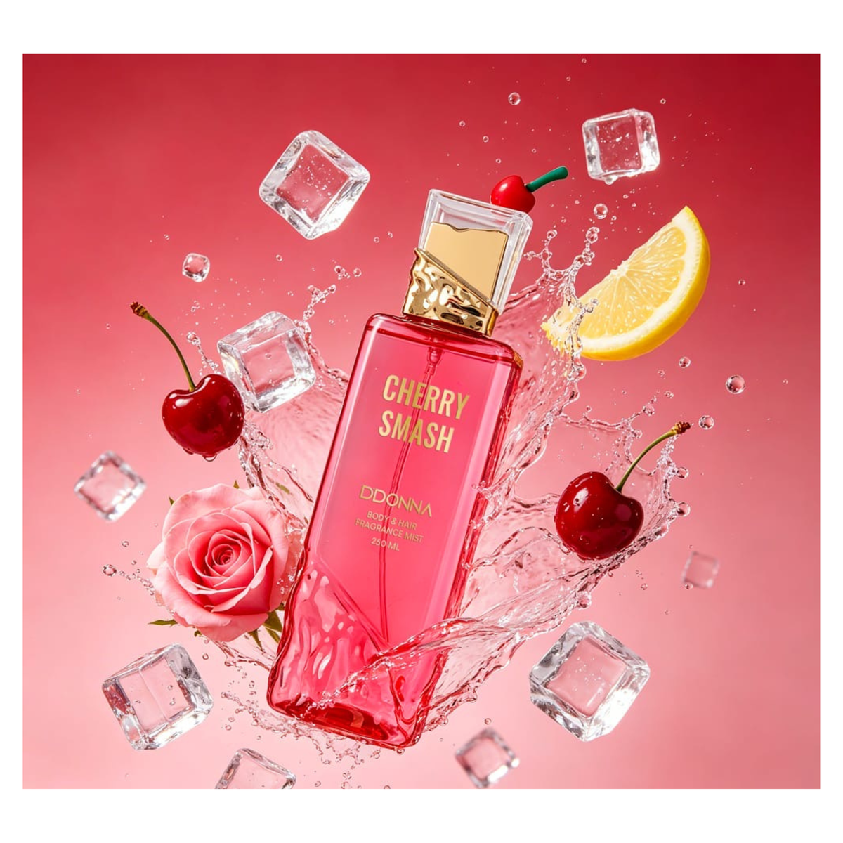 🍒🍹 Brume Corps & Cheveux Cherry Smash – D’Donna – 250 ml