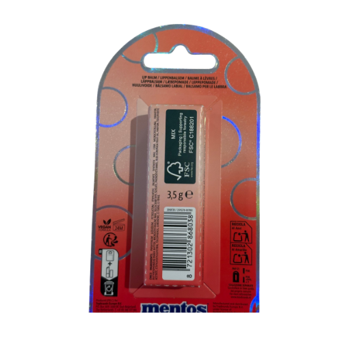 Baume à Lèvres Fraise – Sence x Mentos Beauty 🍓