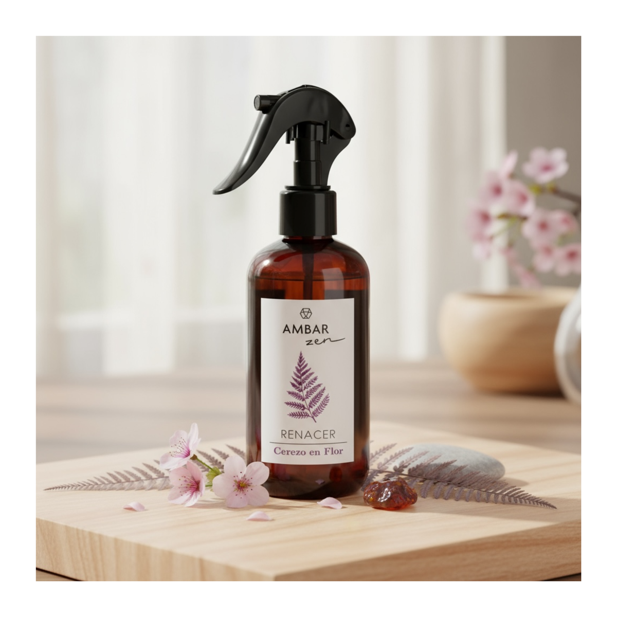 🌸 Spray d’Ambiance & Voiture Collection Zen Fleur de Cerisier 225 ml – Ambar