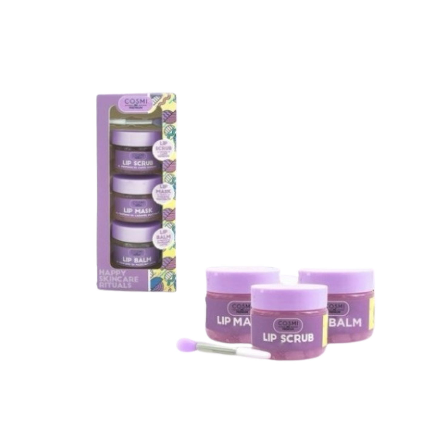 Coffret soin des lèvres au café - Happy Skincare Ritual Lip Scrub