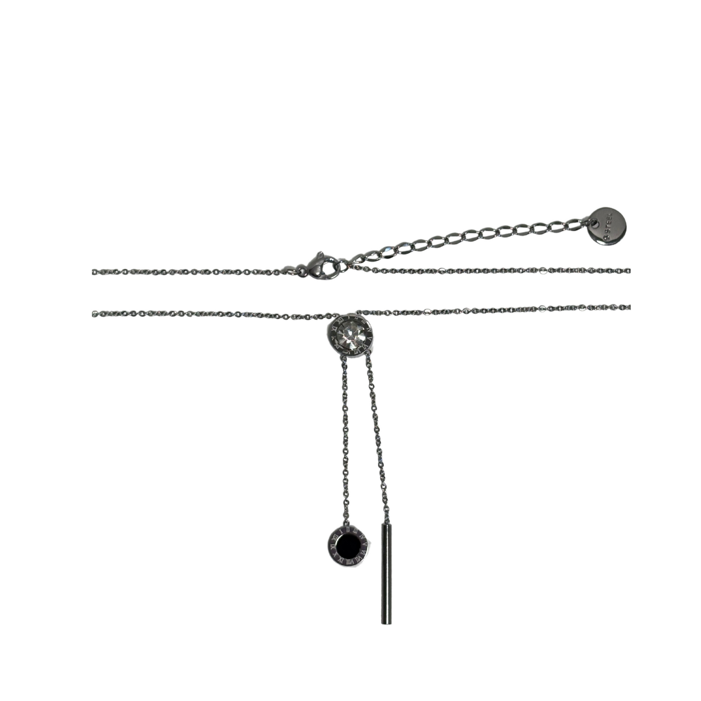 Collier TEMPORA - Argenté en acier Inoxydable