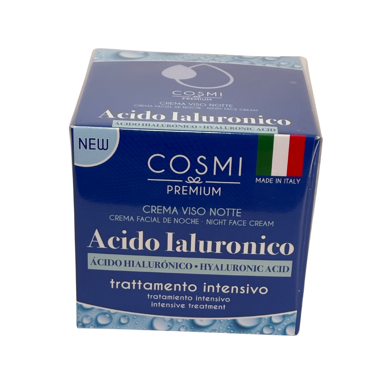 Crème de nuit pour le visage a l'acide hyaluronique - Cosmi Premium - 50ml