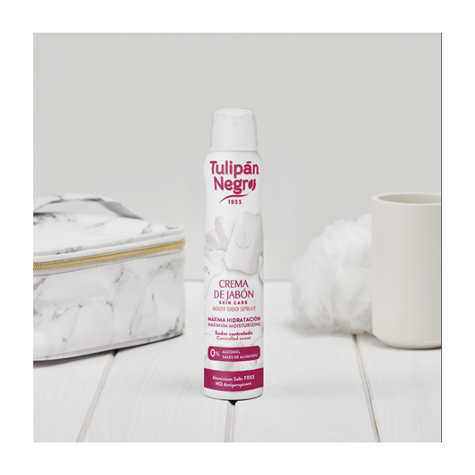 🌸  Déodorant Spray Crème de Savon 200 ml – Tulipán Negro