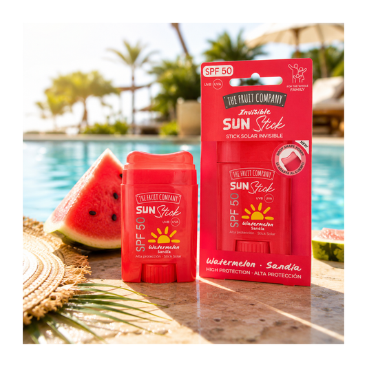 🍉  Stick Solaire Invisible SPF 50 Haute Protection Pastèque – The Fruit Company