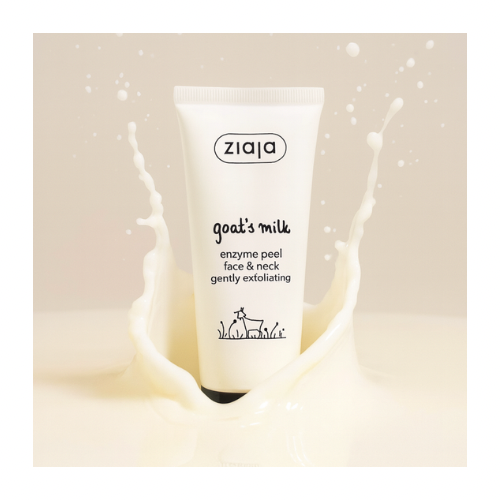 Peeling Enzymatique Visage & Cou au Lait de Chèvre 🐐 – 75 ml -Ziaja