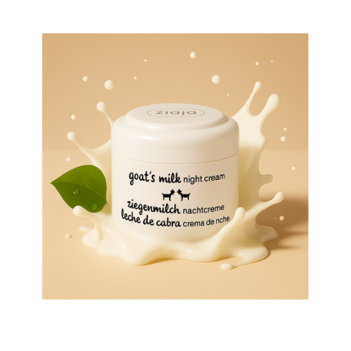 🌙 Ziaja – Crème Visage de Nuit Anti-Âge au Lait de Chèvre – 50 ml