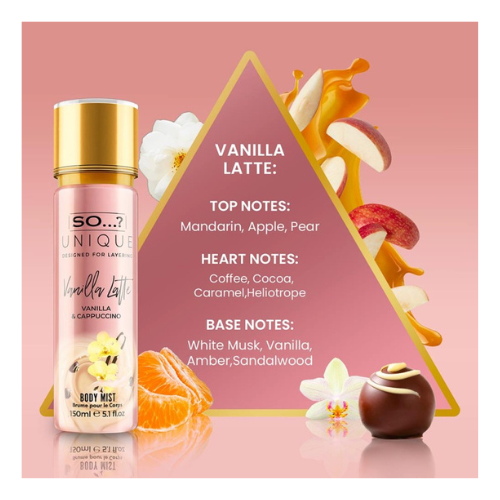 ☕ Brume Corporelle Vanilla Latte – 150 ml -So… ?