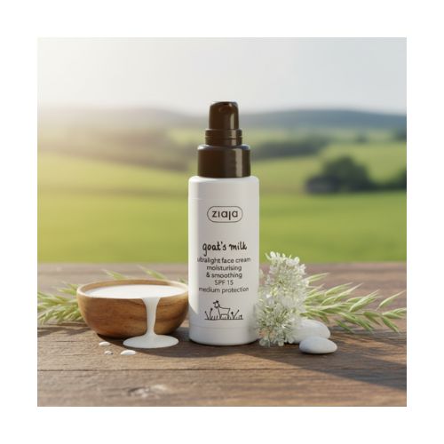 Crème Visage Légère & Lissante SPF 15 au Lait de Chèvre 🐐 – 50 ml Ziaja