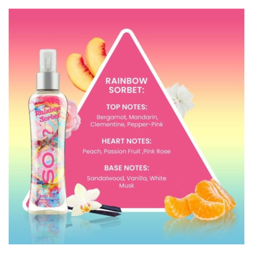 🌈🌫️ Brume Parfumée Corps Rainbow Sorbet 100 ml – So Fragrance