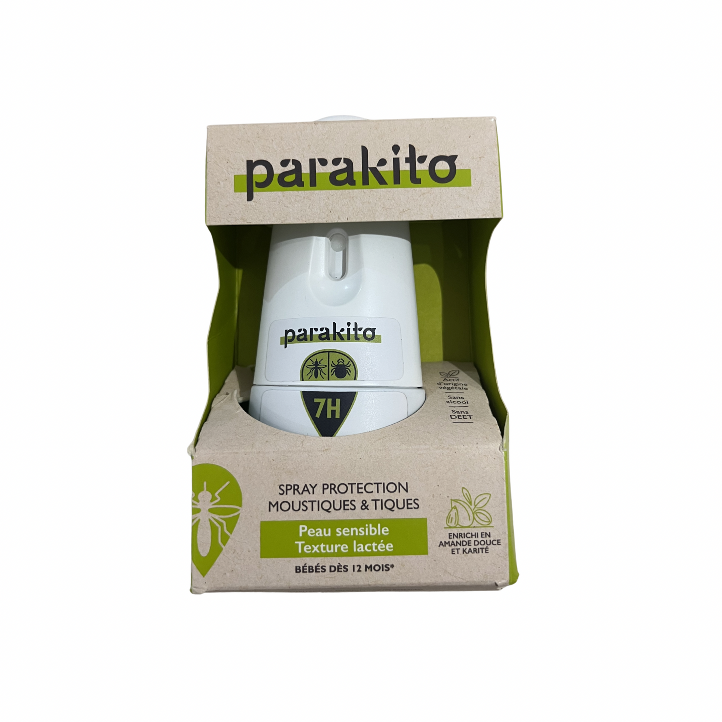 🦟 Spray Protection Anti-Moustiques & Anti-Tiques pour corps et visage – Parkito – 75 ml