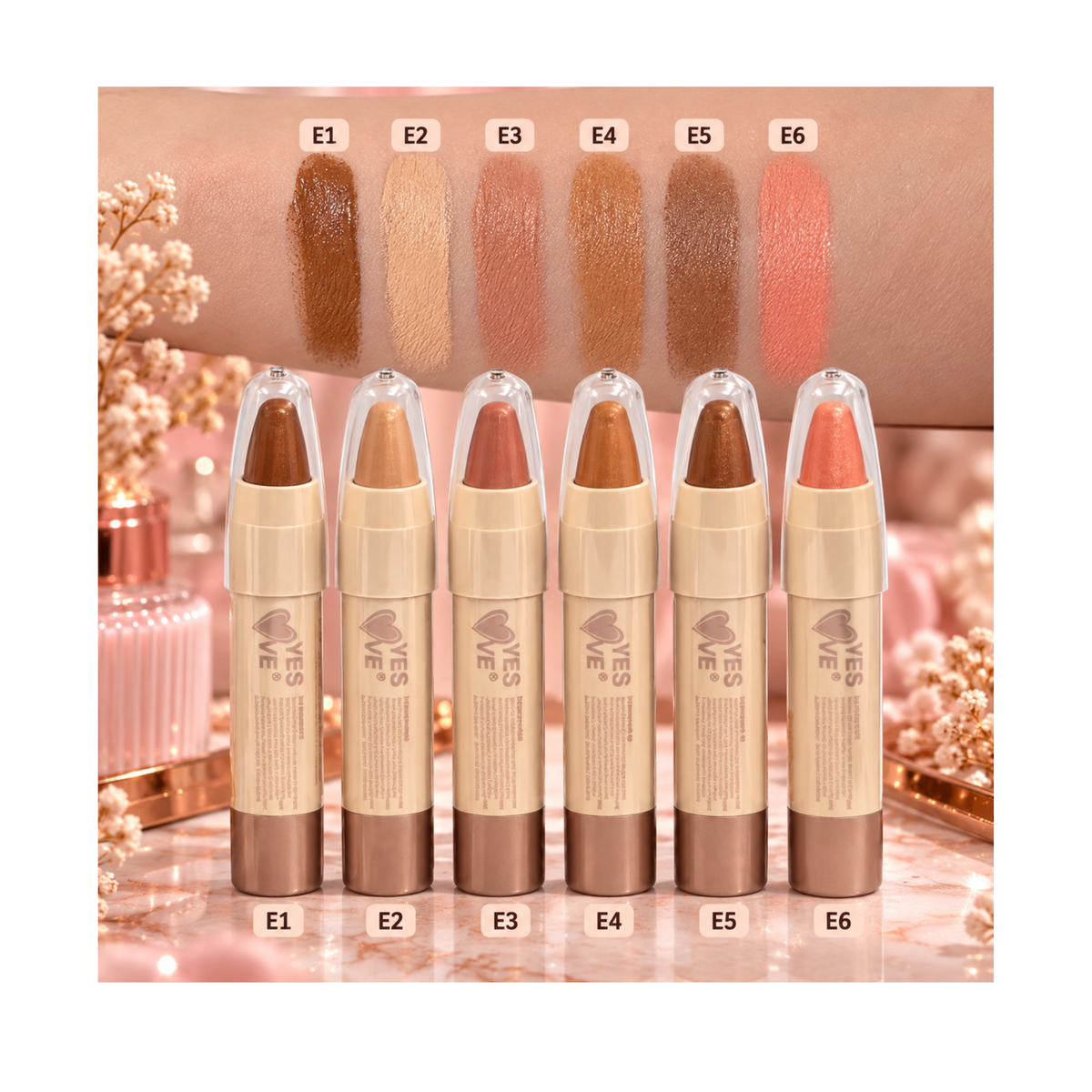 💗 Anti-Cernes & Correcteurs Jumbo Crème – 6 Teintes – Yes Love