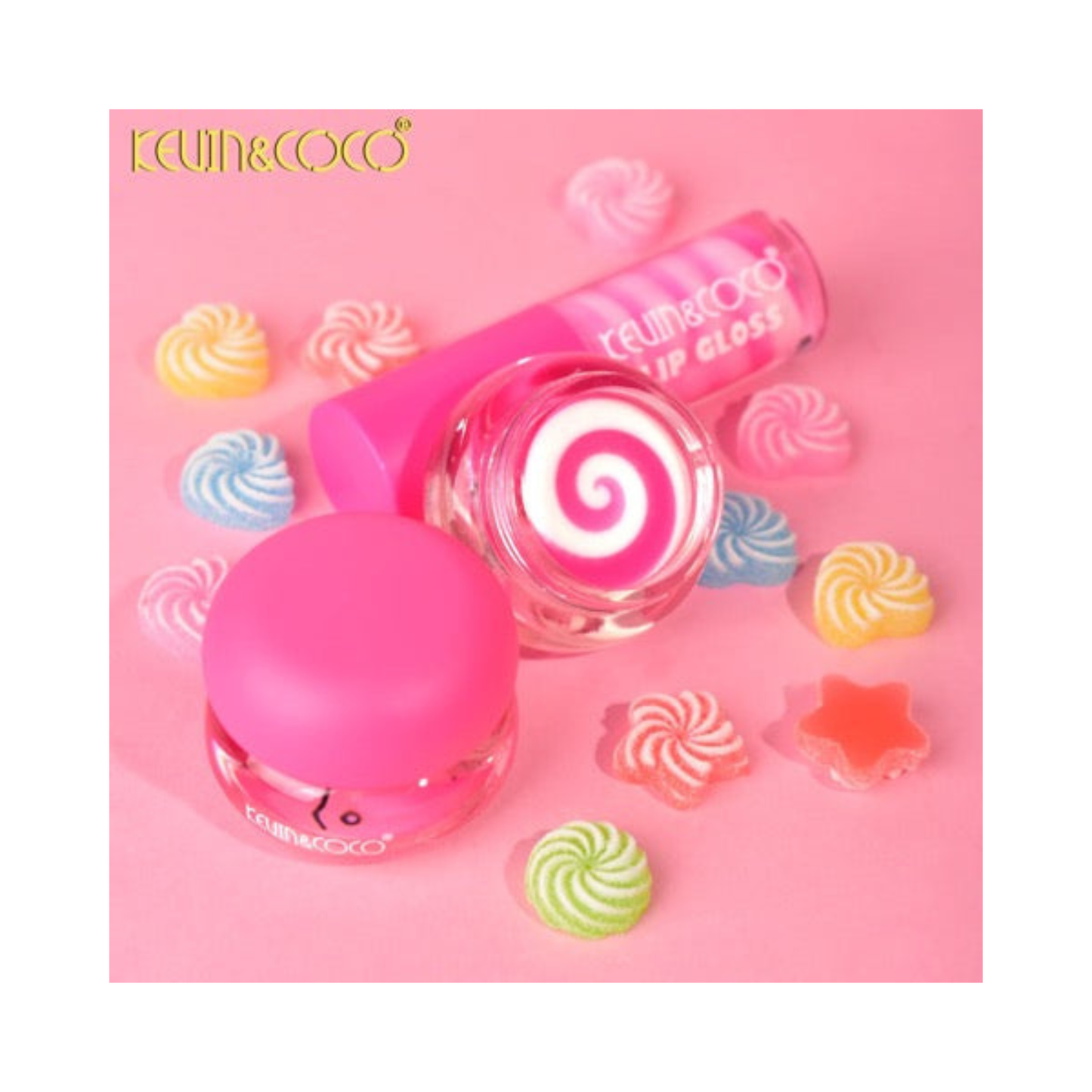 Coffret lèvres Macaron Pink ( 2 pièces ) Kevin & Coco