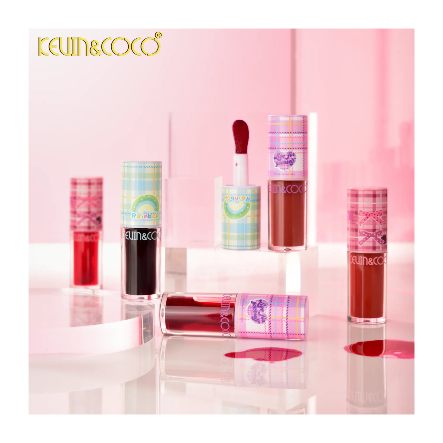 💋 Lip Gloss Plaid Coffee (encre à lèvres)-Kevin & Coco