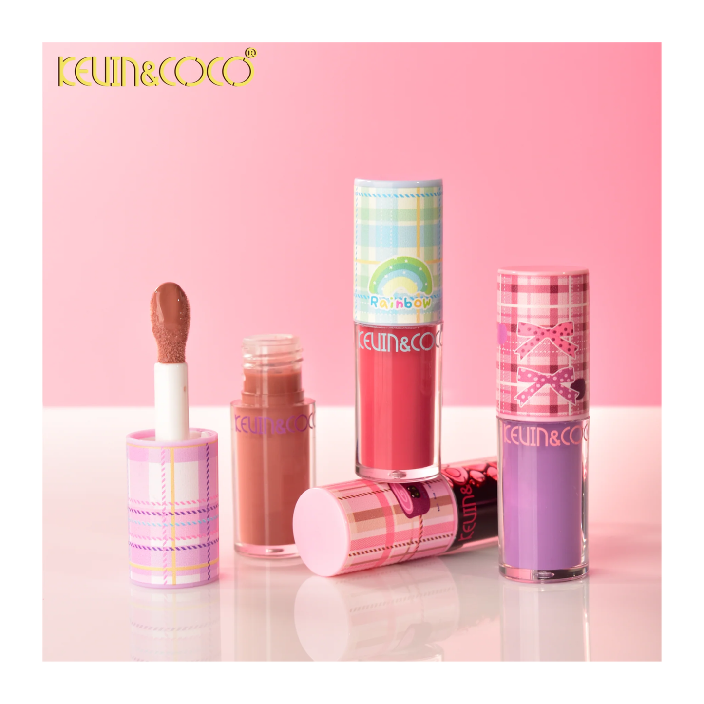 💋 Lip Gloss Plaid Coffee (encre à lèvres)-Kevin & Coco