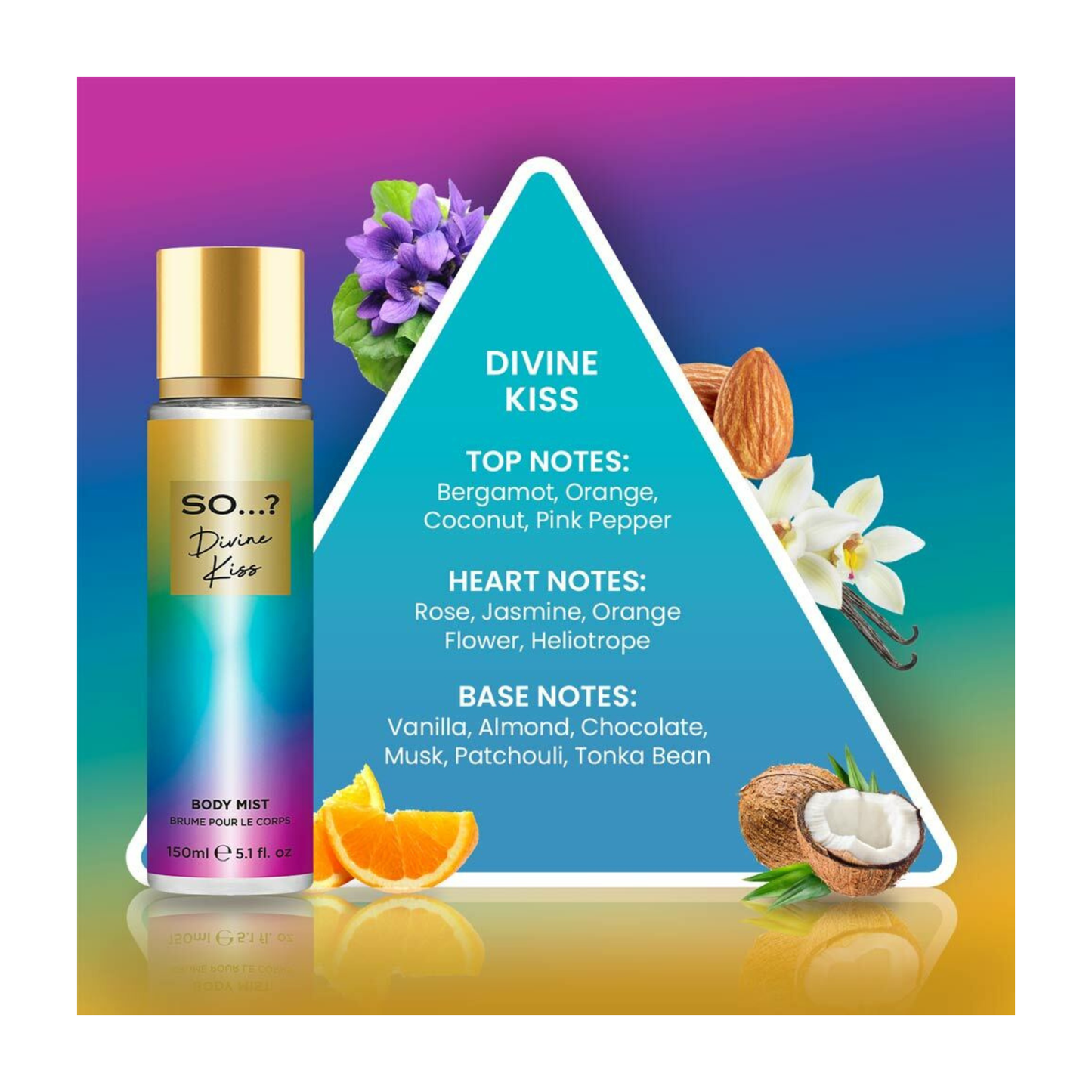 💋 Divine Kiss – Brume Parfumée 150 ml -SO…? 🌴✨