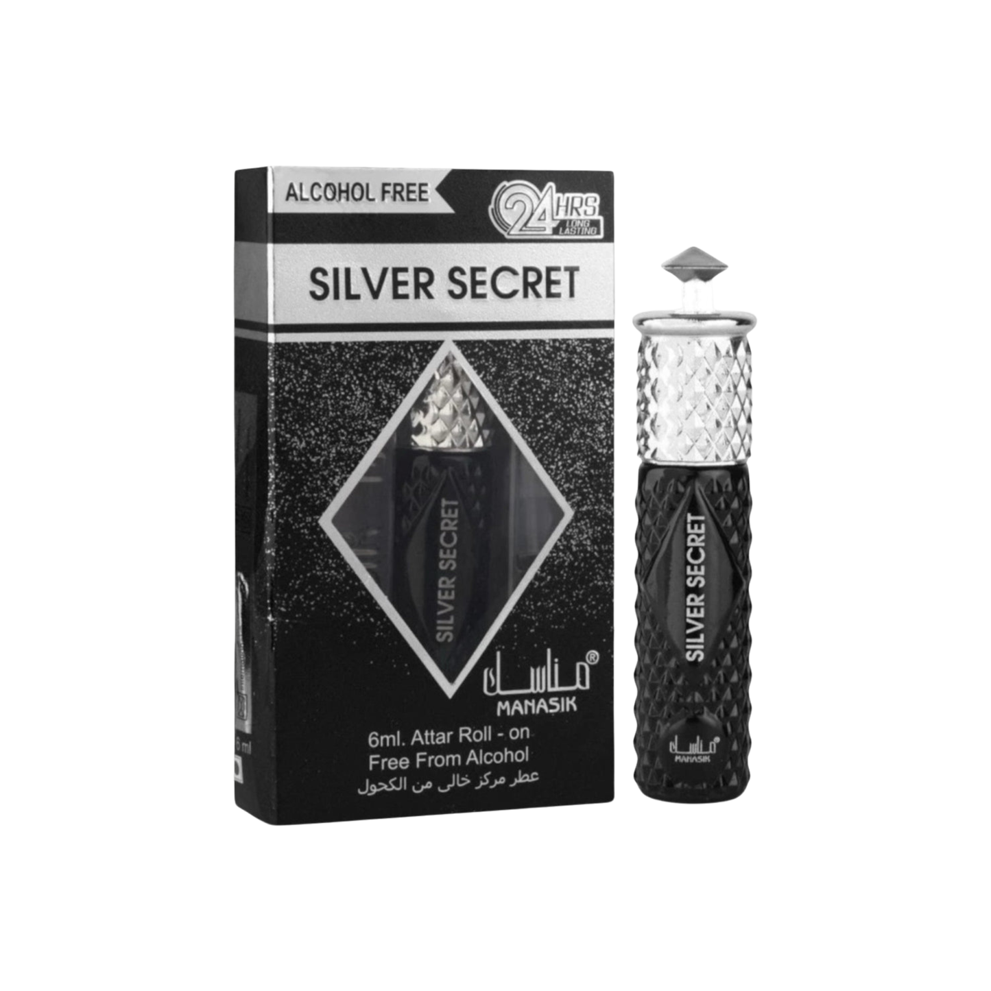 🖤 Parfum concentré roll on dubai - silver secret de chez manasik (homme)-6ml