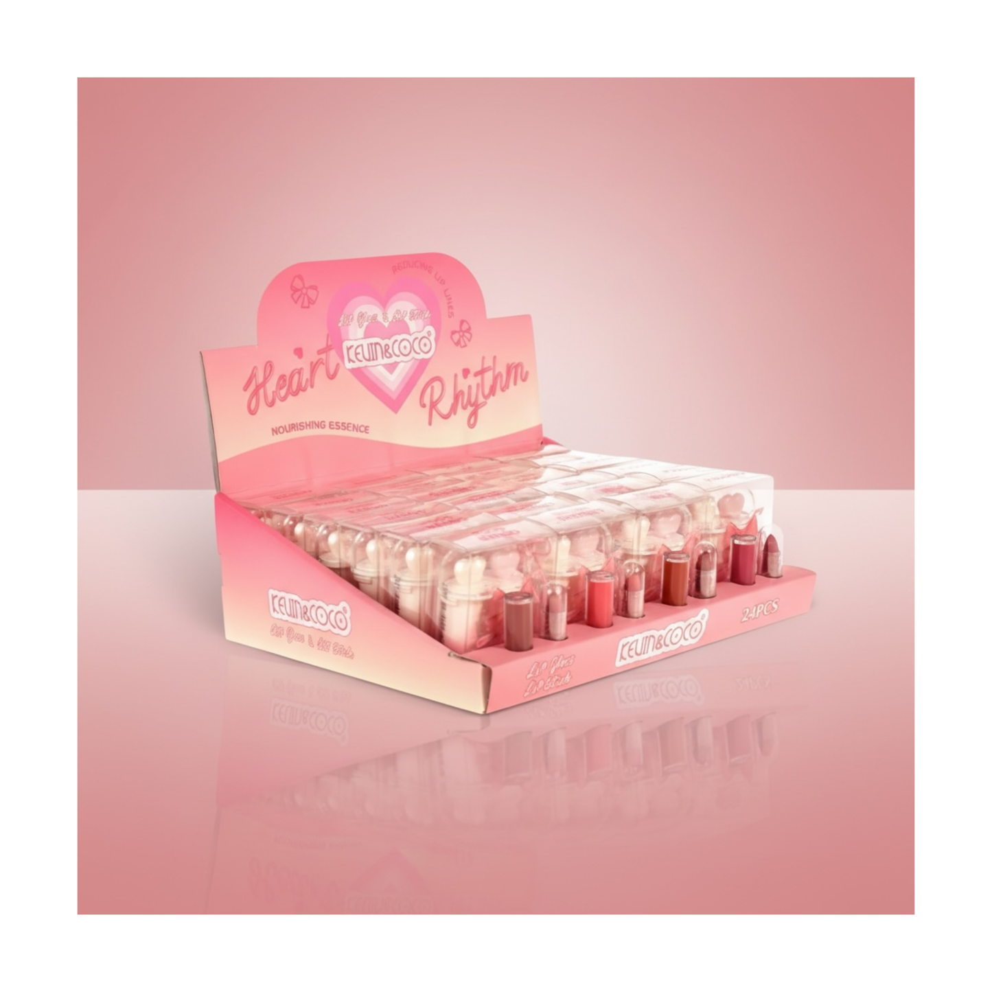 💖🫦 Duo Lèvres Cœur Nourrissant – Kevin & Coco (Heart Rhythm)