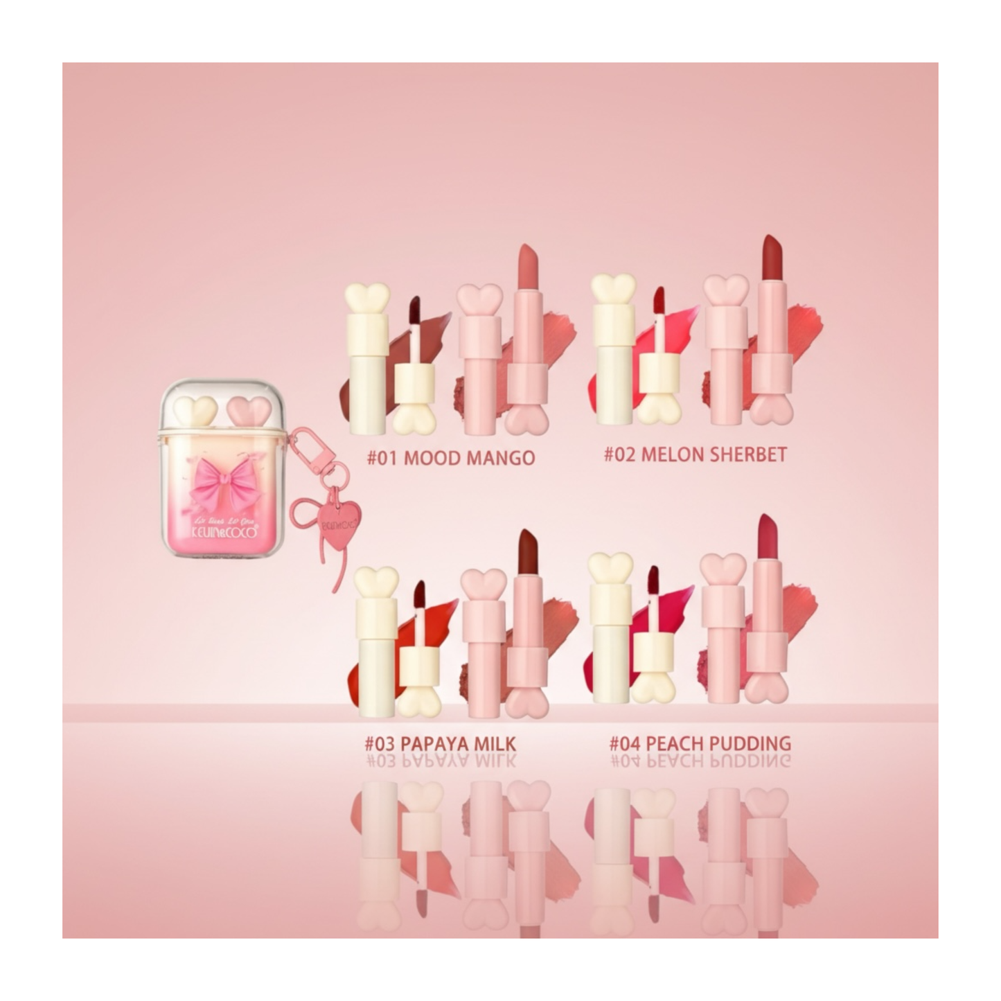 💖🫦 Duo Lèvres Cœur Nourrissant – Kevin & Coco (Heart Rhythm)