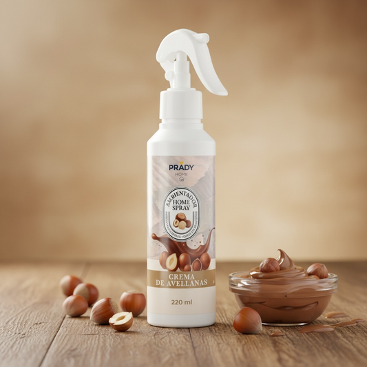 🌰 Spray Tissu & Voiture Crème de Noisette 220ML – Prady ✨
