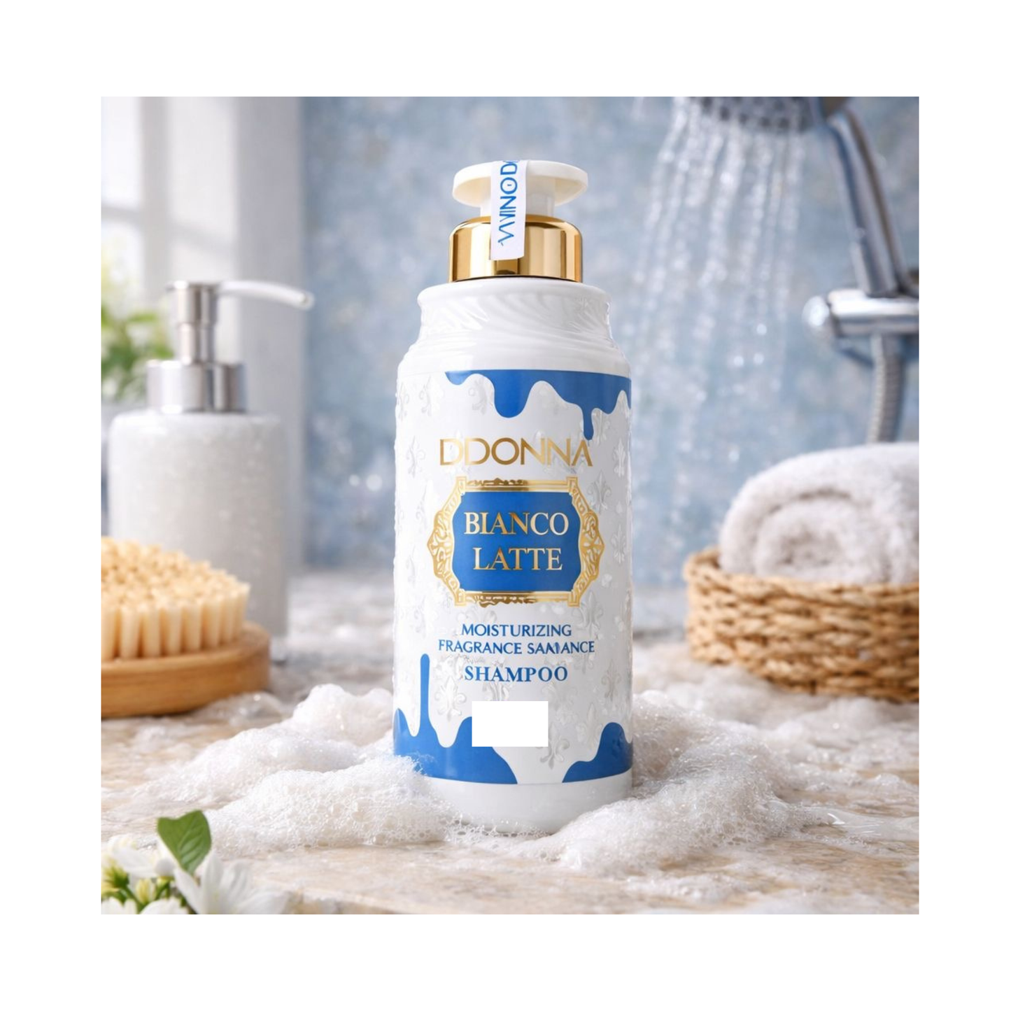 🤍Shampoing D’Donna Bianco Latte – 520 ml