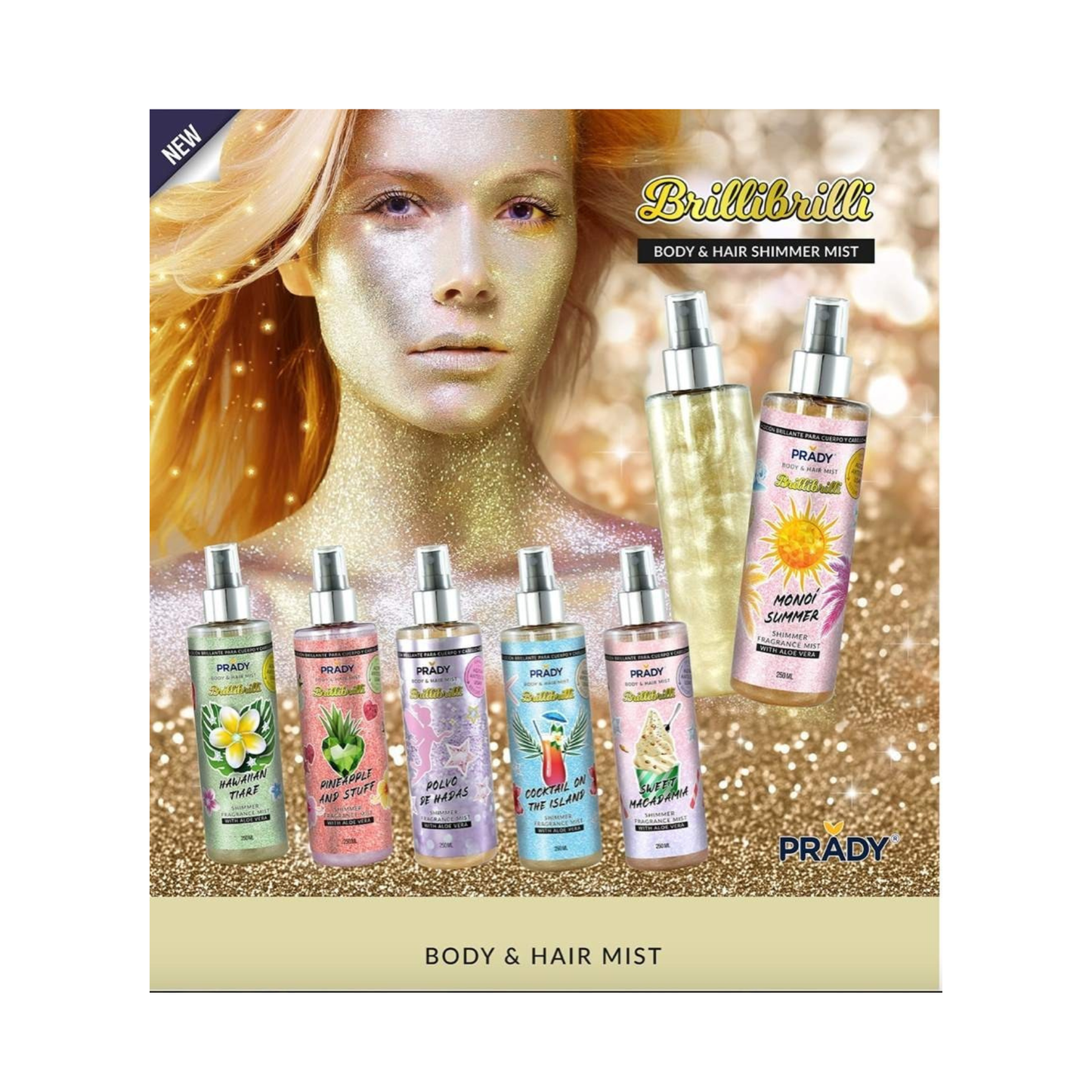 🌺 Brume Corps & Cheveux PRADY Hawaï Tiaré – 250 ml