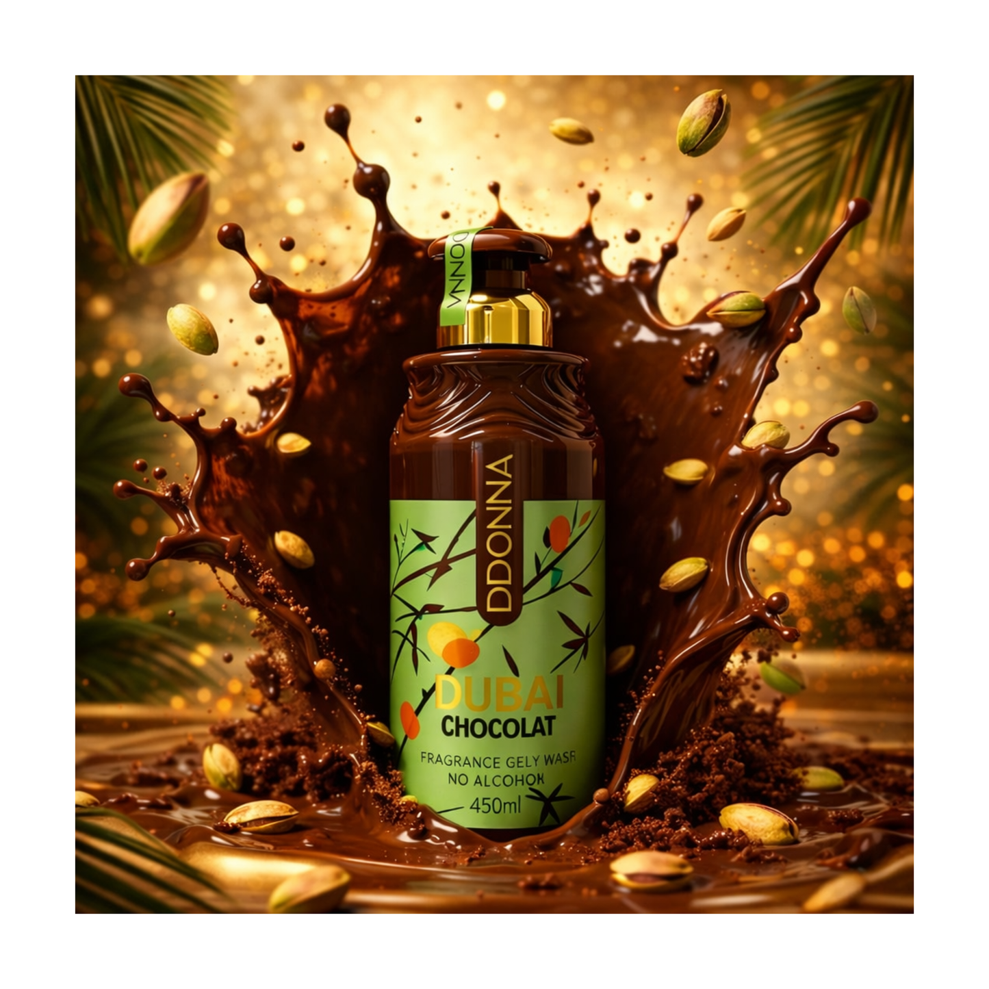 ✨💚🍫✨ Gel Douche & Cheveux Chocolat Dubai – By D’donna ✨🍫520ml