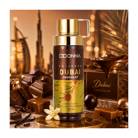 🍫✨ Brume Parfumée Universe Dubai Chocolat – D’Donna – 250 ML ✨🍫