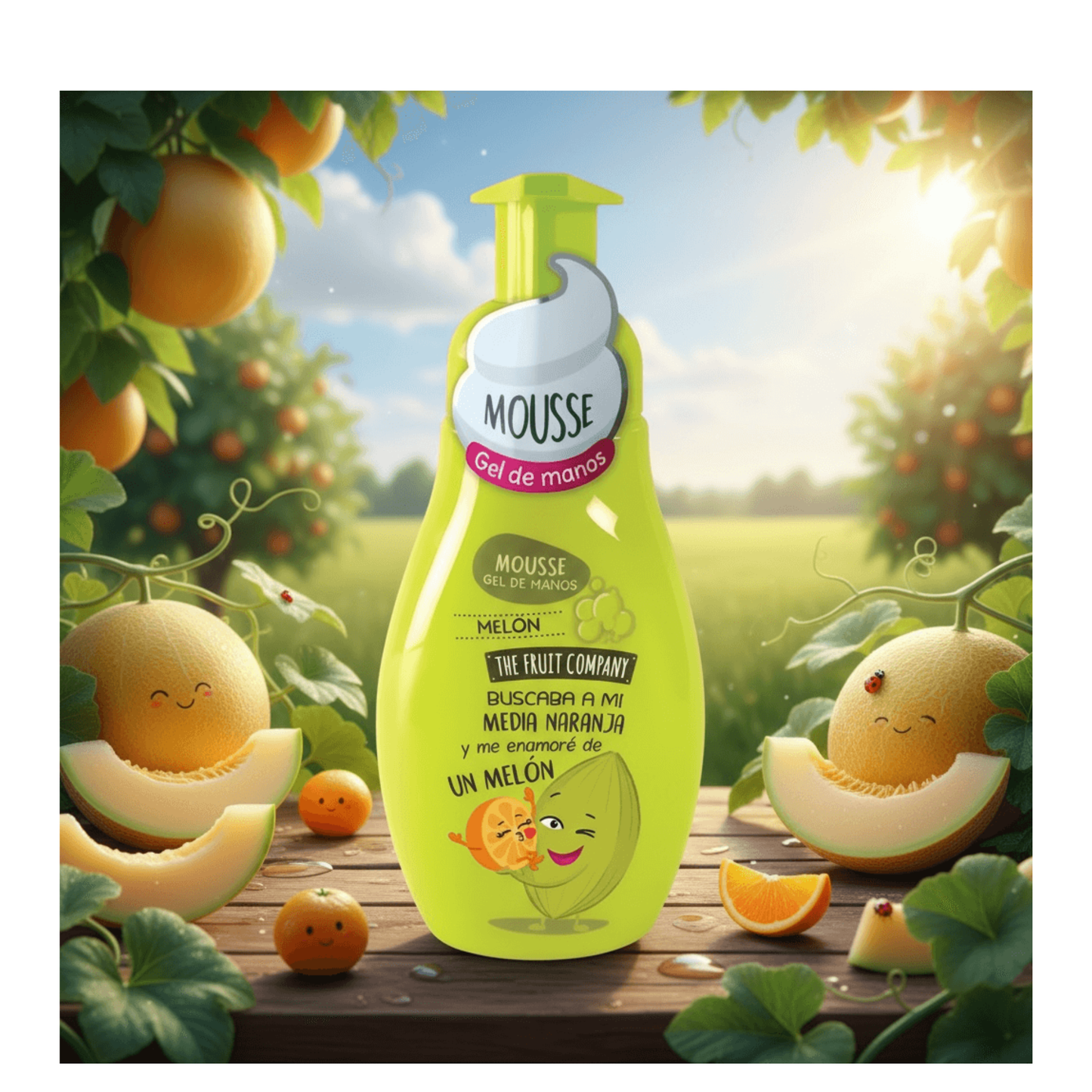 🍈🫧 Savon Moussant Mains Melon – The Fruit Company – 250 ML ✨🍃