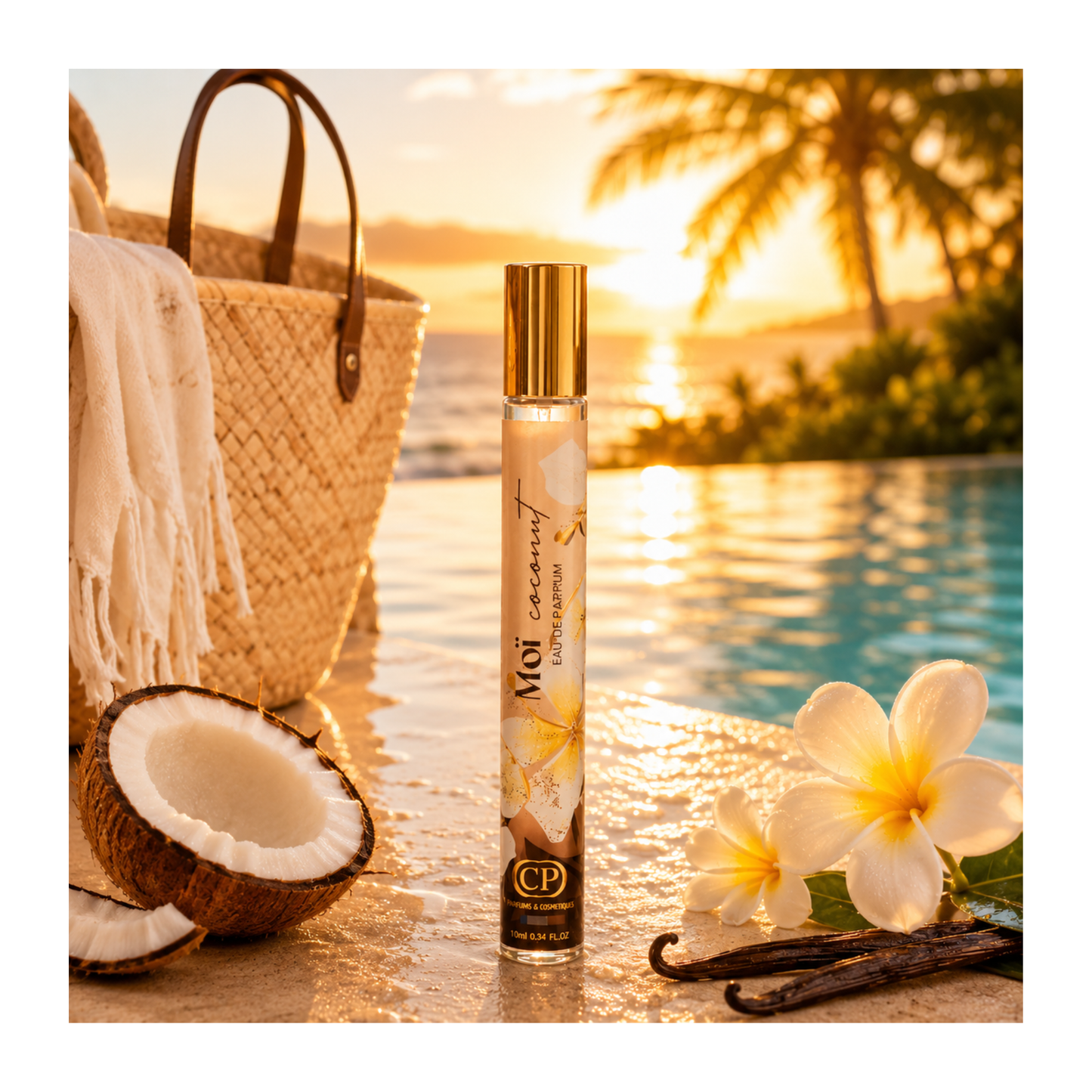 ✨ Parfum de poche Monoï Coconut – 35 ML | Collection Platinium ✨